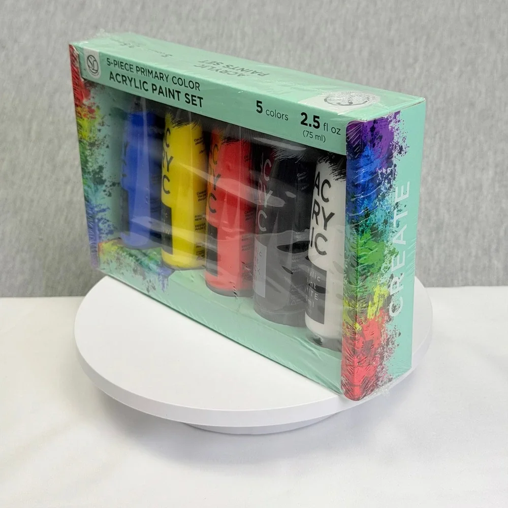 Supply Line 5 Piece Primary Color Acrylic Paint Set 2.5oz Tubes 003-6793 NEW